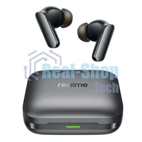 Наушники TWS Realme Buds Air 7 Pro RMA2407 черный/темно-серый, внутриканальные, Bluetooth, активное шумоподавление, до 48 ч