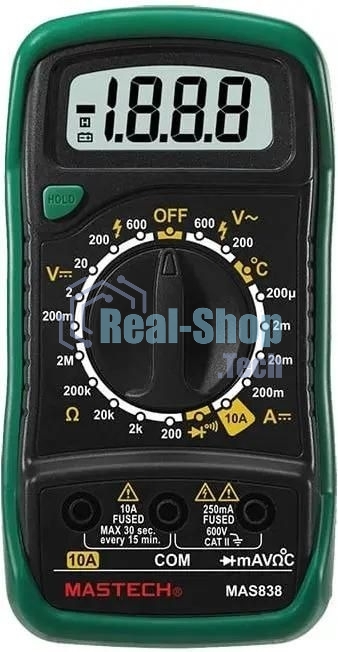 Мультиметр портативный Mastech MAS838, ручной 13-2008