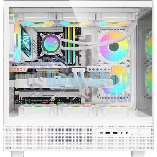 Компьютерный корпус Aerocool/Formula Crystal Z8 белый без БП ATX 9x120мм 7x140мм 1xUSB 2.0 1xUSB 3.0 1xUSB3.1 audio bott PSU