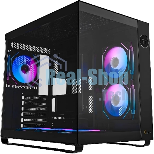 Компьютерный корпус Ocypus Iota C70 BK ARGB ATX/win/black/6 ARGB fans/no PSU/Tempered Glass