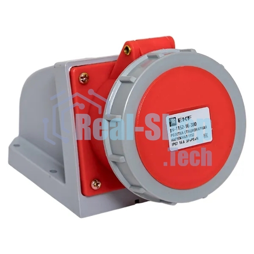 Розетка стационарная наружная EKF 1152 ps-1152-16-380 PROxima 3Р+РЕ+N 16А 380В IP67