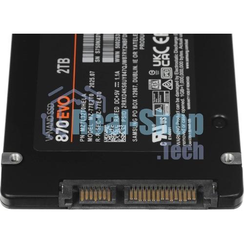 Накопитель SSD Samsung 870 EVO, 2Tb, SATA III, 2.5