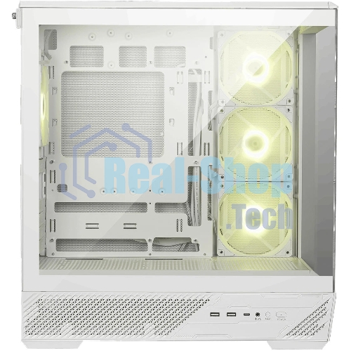 Компьютерный корпус MSI MAG PANO 130R PZ White 2xUSB 3.2 Gen 1, 1xUSB 3.2 Gen2 Type-C, 3x120мм ARGB Reverse Blade Fan, 1x120мм ARGB Fan, 1 to 3 Fan PWM Splitter, Tempered Glass Window