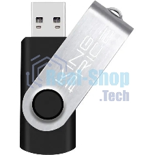 Флешка USB KingPrice KPFD2 (KPFD2A064ABK), 64Gb, USB 2.0, R/W 20/10, черный/серебристый
