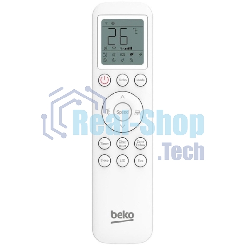 Кондиционер сплит-система Beko SPLIT BRFPA 090/BRFPA 091 9000 BTU, 26 м², 36/42 дБ, охлаждение, обогрев, осушение, белый