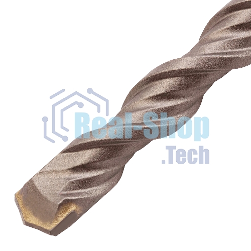 Бур по бетону Denzel двойная спираль, Cobalt W-tip, 10x600 мм, SDS PLUS