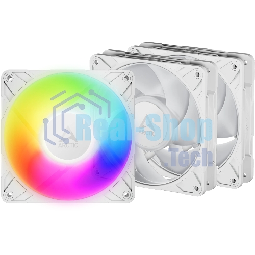 Вентилятор корпусной ARCTIC P12 Pro A-RGb (White) - 3 Pack- retail (ACFAN00326A)