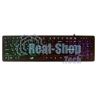 Клавиатура проводная Dialog Gan-Kata KGK-17U BLACK - игровая с RGb-подсветкой, USB, черная