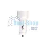 Автомобильное зарядное устройство Maxvi CCM-PS242 Plus T 2хUSB 2.4А + кабель Type-C 1м, белый