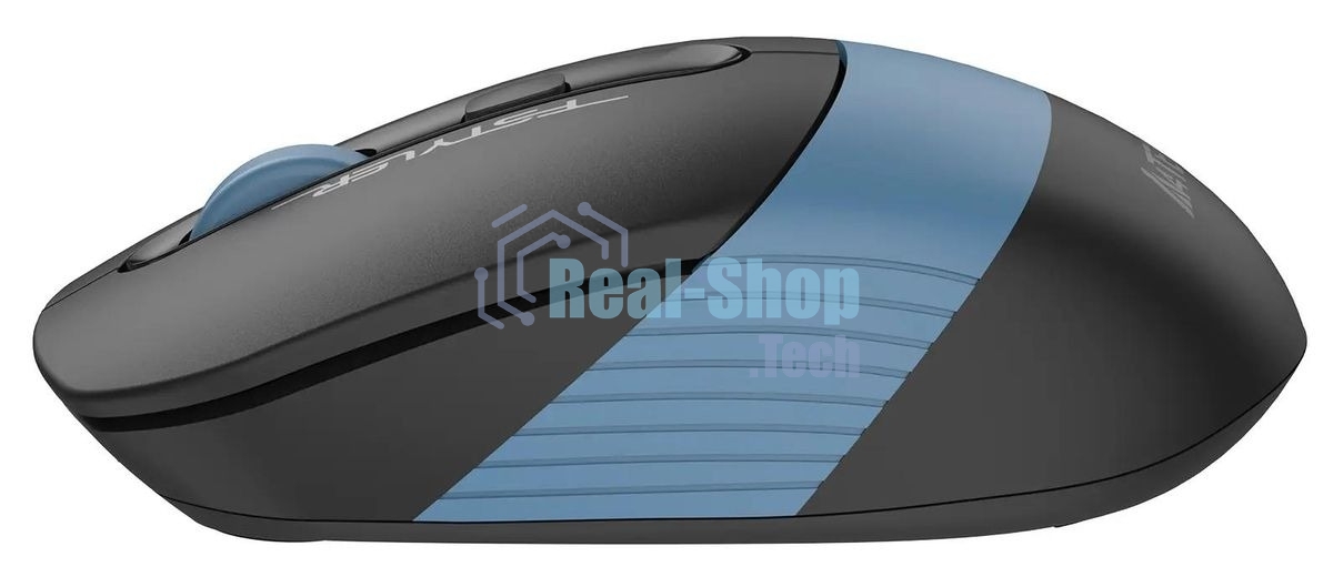 Мышь беспроводная A4Tech Fstyler FB10C черный/синий, 2000 dpi, радиоканал, Bluetooth, USB, кнопки - 4