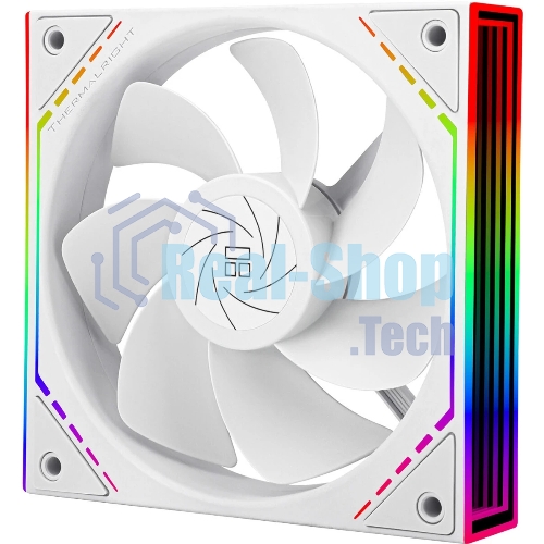 Кулер для корпуса Thermalright TL-M12RW Reverse (124x120x25mm, 4-pin PWM, ARGB, 42.6CFM, 23.2dBA, 1500RPM, White)