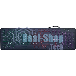 Клавиатура Oklick 420MRL проводная, USB Type-A, чёрный