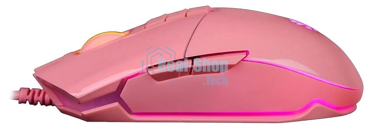 Мышь проводная A4Tech Bloody P91s розовый, 8000 dpi, USB, кнопки - 8