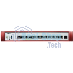 Межсетевой экран Zyxel USG FLEX 500H с подпиской Gold на 1 год (AS, AV, CF, IDP/DPI, Sandboxing, SecuReporter), Rack, 2xRJ-45: 1/2.5G (LAN/WAN), 2xRJ-45: 1/2.5G PoE+ (LAN/WAN), 8xRJ-45: 1G (LAN/WAN),