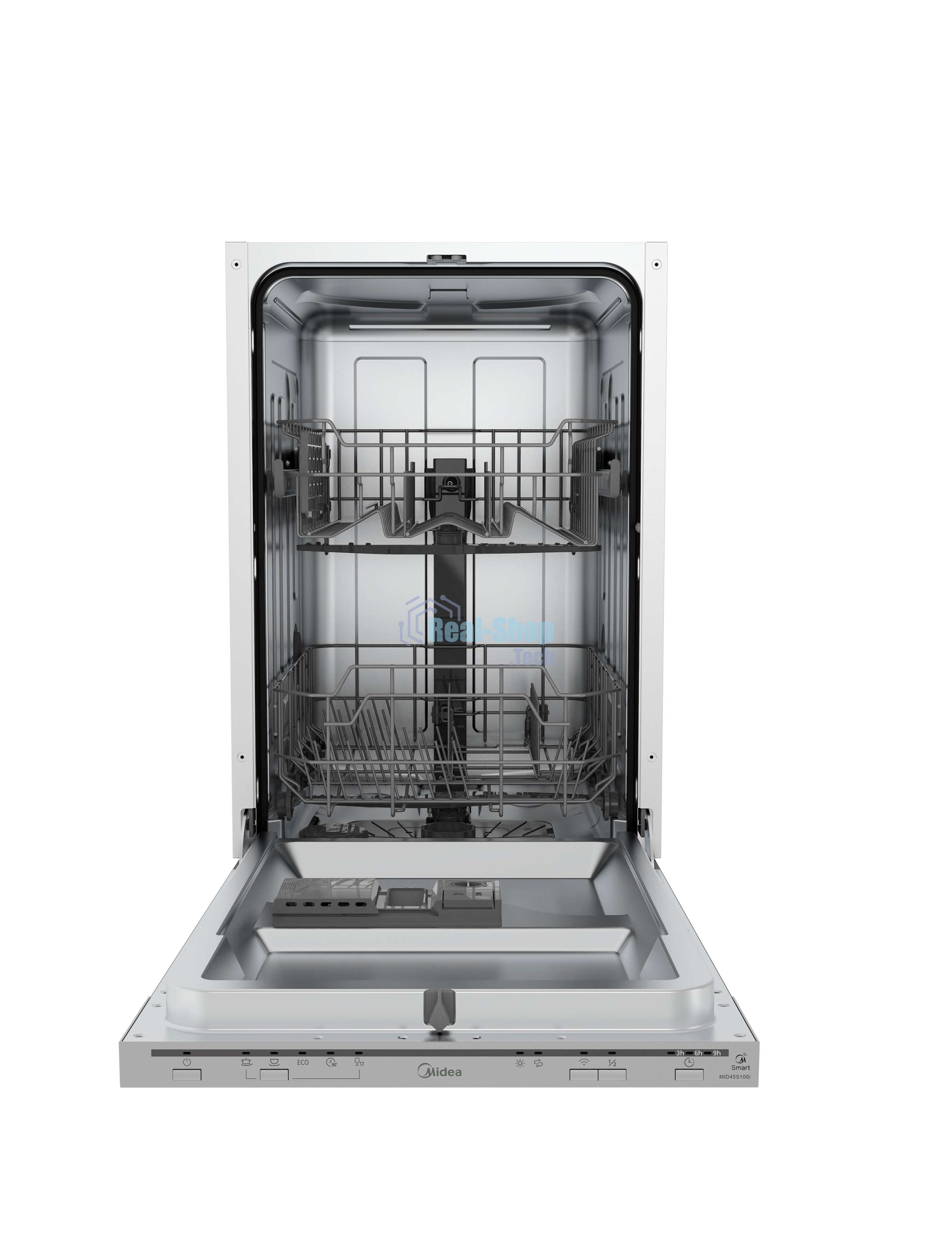 Посудомоечная машина Midea MID45S100i 9 комплектов посуды, электронное управление, 5 программ, серебристый