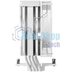 Кулер для процессора DEEPCOOL AG400 WH ARGb V2 белый 120мм алюминий+медь 2100rpm 31.6db 4-pin 220W 152мм
