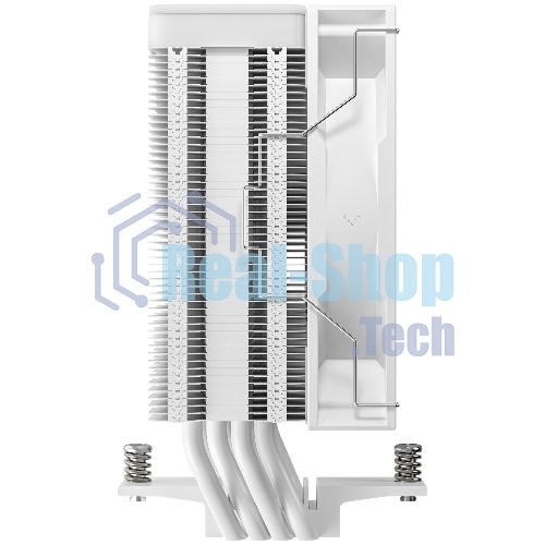 Кулер для процессора DEEPCOOL AG400 WH ARGb V2 белый 120мм алюминий+медь 2100rpm 31.6db 4-pin 220W 152мм