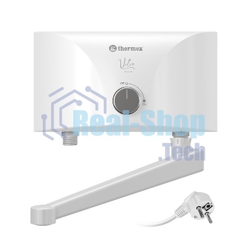 Водонагреватель электрический проточный Thermex Vetro 3500 tap
