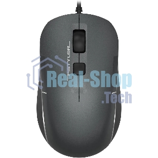 Мышь проводная A4Tech Fstyler FM26 серый/черный, 1600 dpi, USB, кнопки - 4
