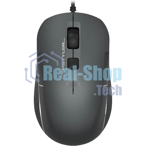 Мышь проводная A4Tech Fstyler FM26 серый/черный, 1600 dpi, USB, кнопки - 4