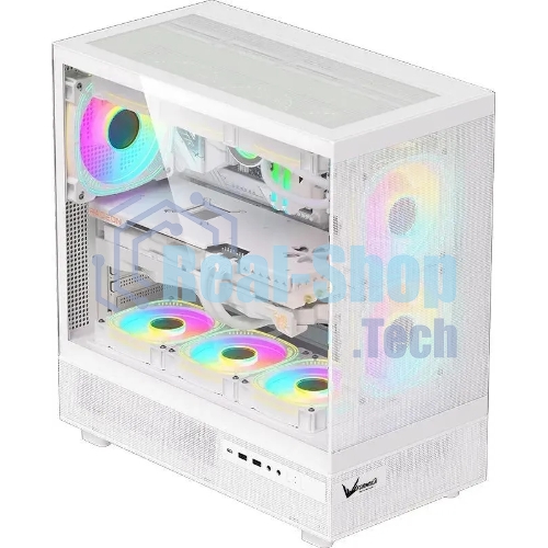 Компьютерный корпус Aerocool/Formula Crystal Z8 белый без БП ATX 9x120мм 7x140мм 1xUSB 2.0 1xUSB 3.0 1xUSB3.1 audio bott PSU