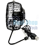 Вентилятор Rix RDF-1501USB чёрный, настольный, 4 Вт, 1 скорость, 10 см