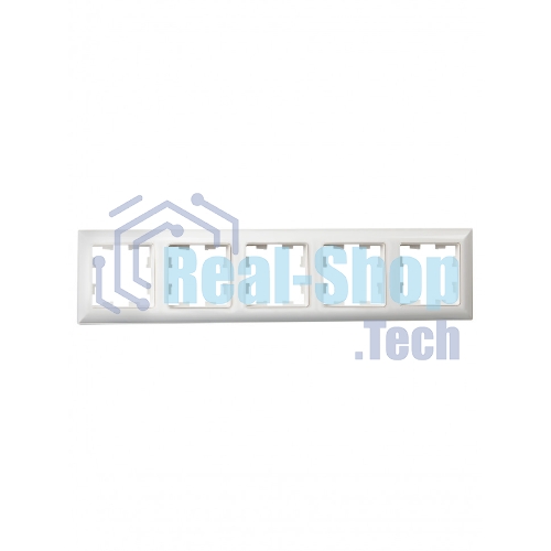 Рамка 5-местная IEK BRITE РУ-5-Бр DECOR 3D-форма белый