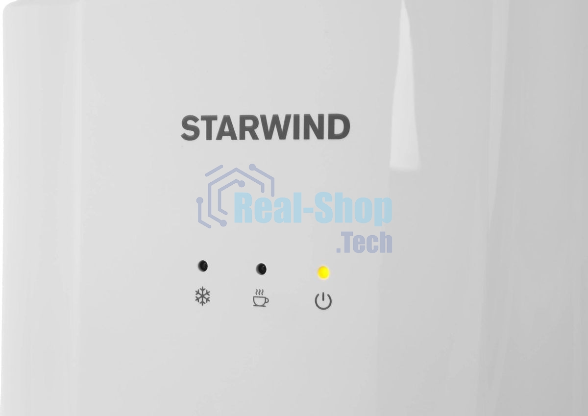 Кулер для воды Starwind SW-1113EW, верхняя загрузка, нагрев 95 °С, охлаждение 10 °С, белый