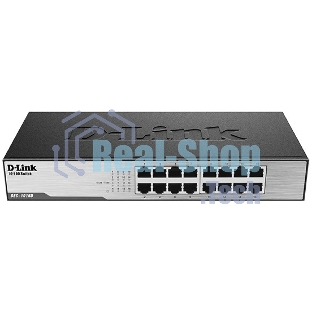 Коммутатор неуправляемый D-Link DES-1016D/I1A с 16 портами 10/100Base-TX
