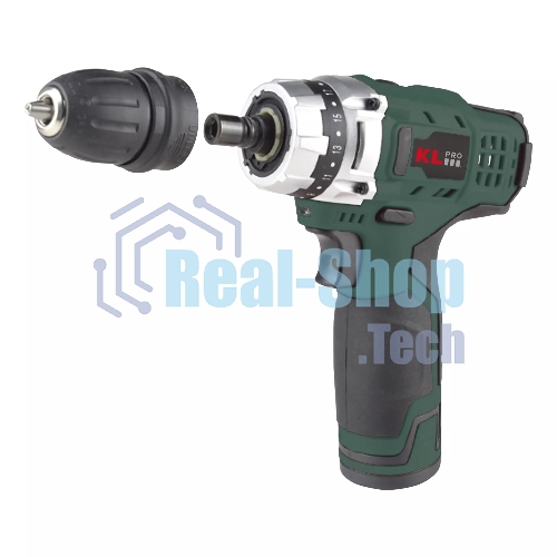 Дрель-шуруповерт Klpro KLNM1020, 10,8 В, 2 Ач, 30 Нм, бесщеточный