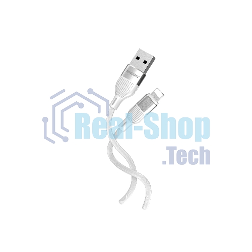 Кабель Smartbuy (iK-512-S72w) S72 Lightning белый, 2.4 А, сил., 1м