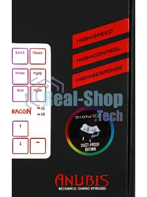 Клавиатура беспроводная Redragon Anubis беспроводная, USB, Bluetooth/Радиоканал, белый