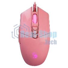 Мышь проводная A4Tech Bloody P91s розовый, 8000 dpi, USB, кнопки - 8