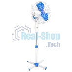 Вентилятор напольный Maxvi FS1645 white-blue
