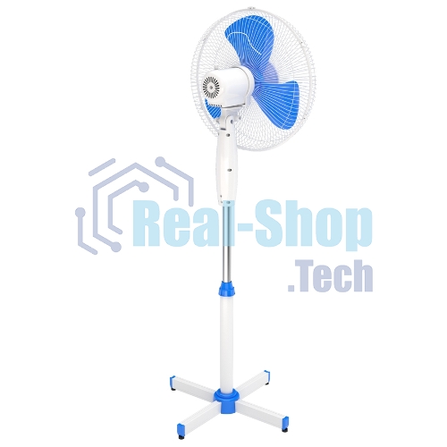 Вентилятор напольный Maxvi FS1645 white-blue