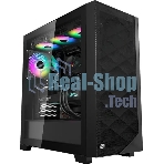 Компьютерный корпус PcCooler C3D510 BK ARGb черный без БП ATX 3x120мм 2xUSB3.0 1xUSB3.1 audio bott PSU