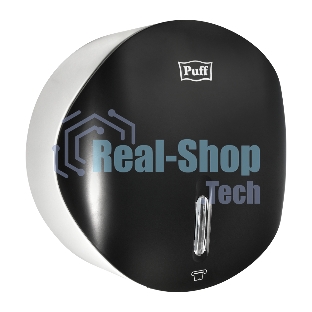 Диспенсер туалетной бумаги Рuff-7145Bl черный, с замком, ABS-пластик