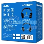 Беспроводные/проводные наушники Sven AP-B325MV черный, накладные, Bluetooth + Jack 3.5 мм, складная конструкция, до 10 ч