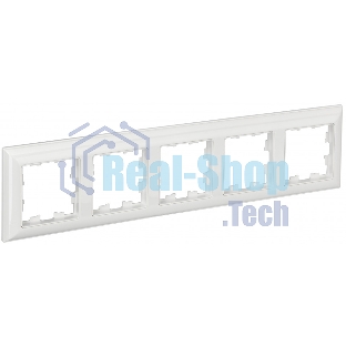 Рамка 5-местная IEK BRITE РУ-5-Бр DECOR 3D-форма белый