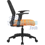 Кресло Cactus CS-MC222-BKOR черный, сетка, 100 кг