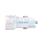 Автомобильное зарядное устройство Maxvi CCM-PS242 белый 2.4A 12W, 2xUSB