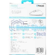 Мышь беспроводная A4Tech Fstyler FB35C белый, 2000 dpi, радиоканал, Bluetooth, USB, кнопки - 6