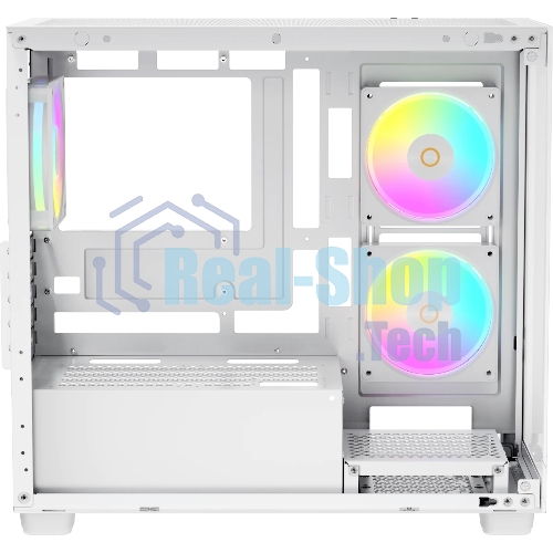 Корпус Ocypus Gamma C52 WH ARGB, Mini-Tower, белый, 3 x 120 мм