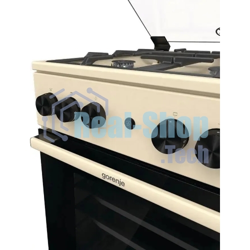 Плита газовая Gorenje GG5A21BEF бежевый, конфорок 4 газовых, духовка 70 л, 50 см x 85 см x 59.4 см