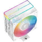 Кулер для процессора DEEPCOOL AG400 WH ARGb V2 белый 120мм алюминий+медь 2100rpm 31.6db 4-pin 220W 152мм
