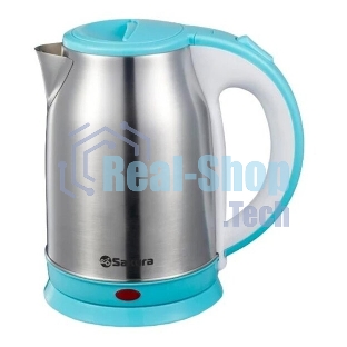 Чайник электрический Sakura SA-2147BL 1.8 л, нерж+голуб д