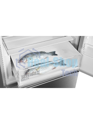 Холодильник Midea MDRB519MGE46ID нержавеющая сталь двухкамерный 263/123л морозилка снизу, No Frost
