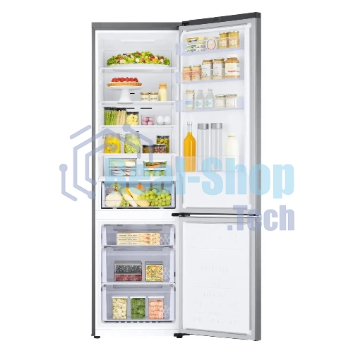 Холодильник Samsung RB38C600CS9/EF серебристый двухкамерный 276/114л морозилка снизу, No Frost