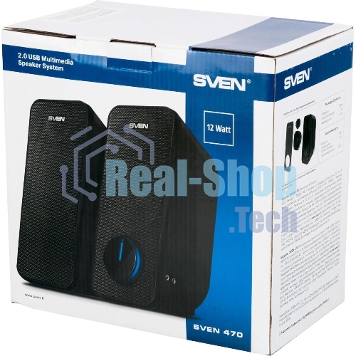 Портативная колонка SVEN 470 12Вт черный