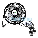 Вентилятор Rix RDF-1501USB чёрный, настольный, 4 Вт, 1 скорость, 10 см